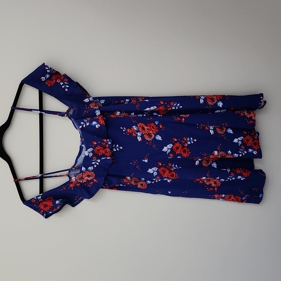 Xhilaration Cold Shoulder Button Down Tunic Top XL - Picture 5 of 7